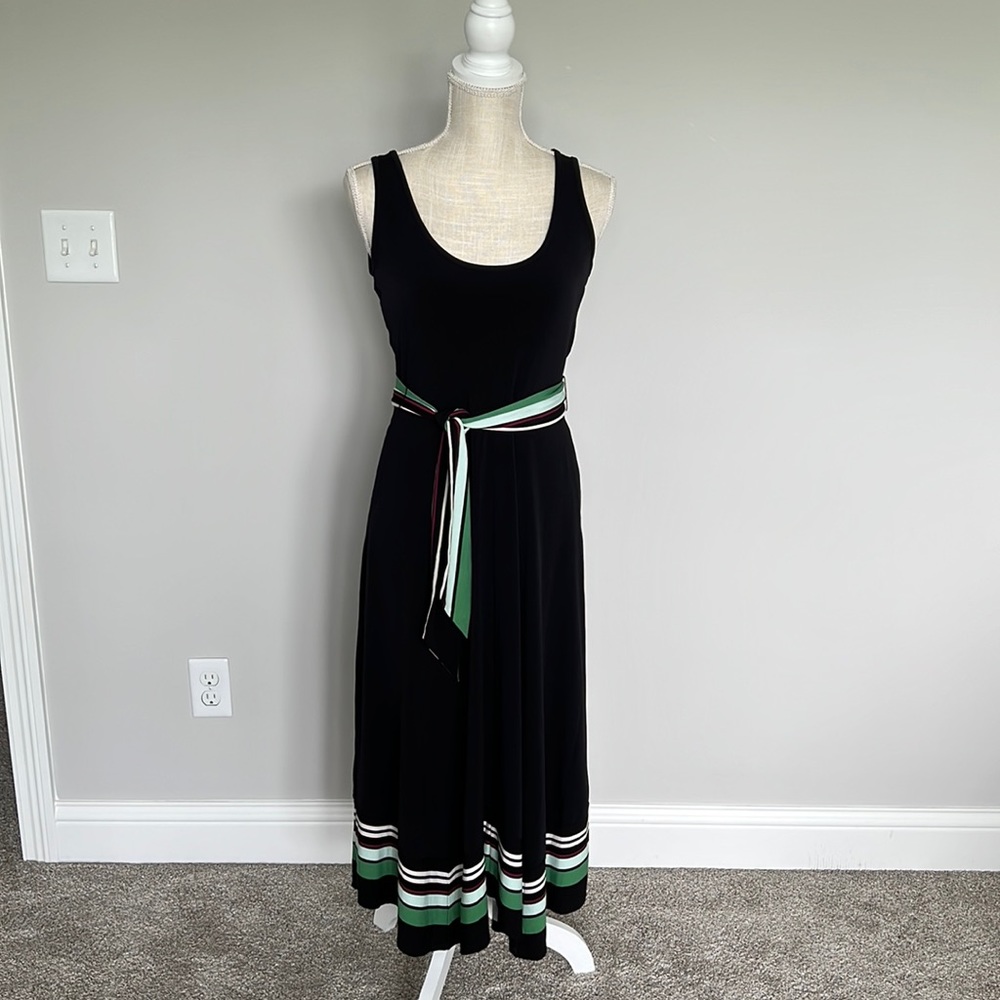 White House Black Market Border Stripe Dress